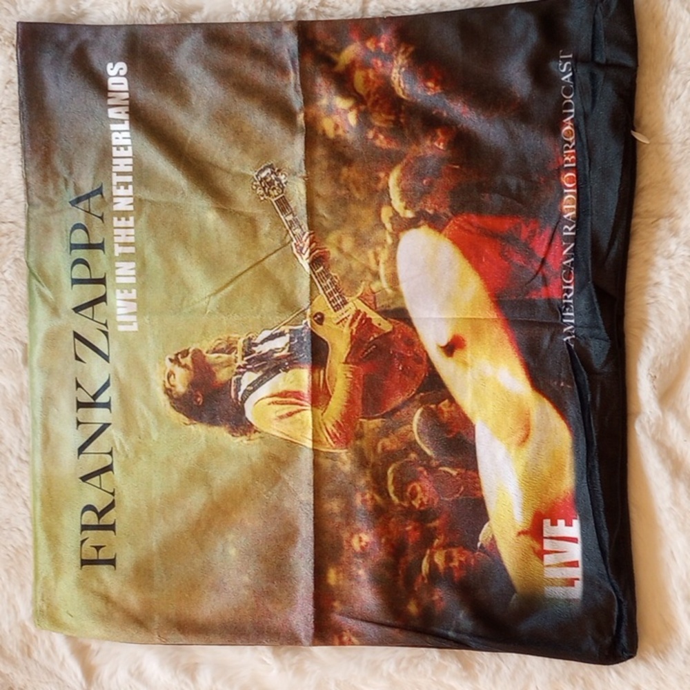 "Frank Zappa Live in the Netherlands" April 7th 2019 pillow casing.
